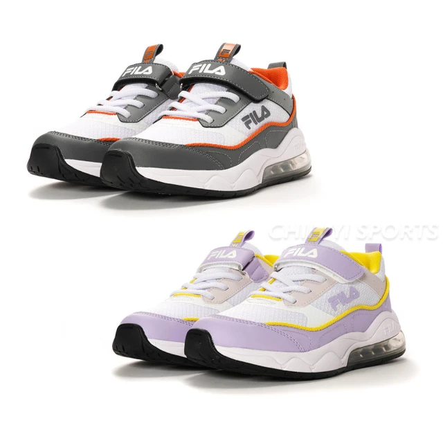 FILA KIDS 氣墊慢跑運動鞋 大童 童鞋 康特杯 支撐鞋墊(3-J812Y-461 3-J812Y-991 兩色任選)