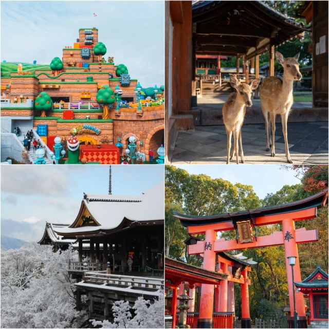 吉航旅遊 精緻假期-京阪神奈良環球影城嵐山渡月橋清水寺伏見稻荷大社螃蟹海鮮和牛五日-泰越捷航空