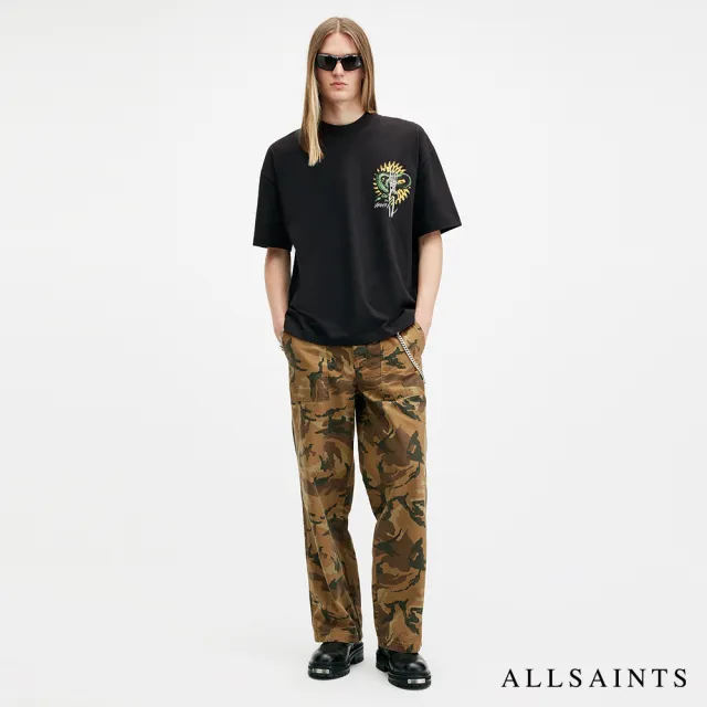 【ALLSAINTS】KRAIT 純棉寬鬆塗鴉短袖T恤 M018PB(寬鬆版型)