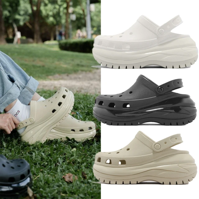 Crocs 涼拖鞋 Classic Mega Crush Clog 男女鞋 超厚底 光輪克駱格 卡駱馳 單一價(2079882Y2)