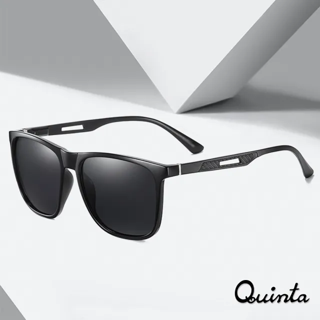 【Quinta】UV400偏光時尚潮流太陽眼鏡(防爆防眩光/TR+鋁鎂合金堅韌輕盈-多色可選-QT3333)