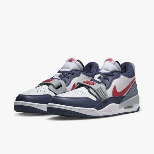 NIKE 耐吉 休閒鞋 Air Jordan Legacy 312 Low 藍 白 紅 低筒 復古 喬丹 爆裂紋(CD7069-164)