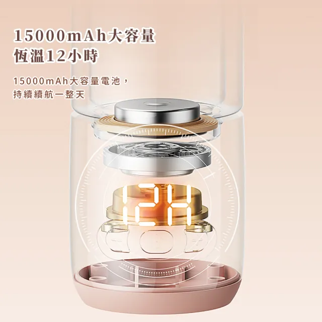 【無線暖奶】USB恆溫加熱溫奶器(便攜 外出沖奶 嬰兒 溫水壺 泡奶 玻璃奶瓶 寶寶 加熱器 調乳器 幼兒)