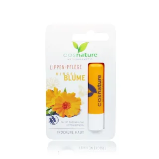 【德國植萃 cosnature】金盞花水潤護唇膏4.8g(光澤柔嫩、持久潤澤、立撫乾燥乾裂、潤澤修護)