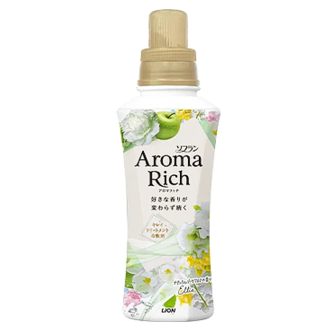 【LION 獅王】Aroma Rich 衣物香氛芳香柔軟精-480ml(花香/果香/清新)