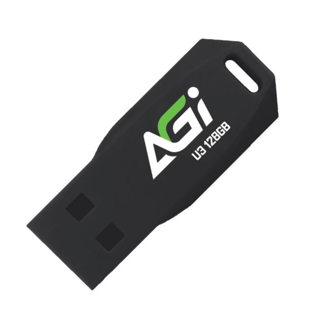 【AGI】UP138 128GB USB 3.2 Gen 1 隨身碟(黑色)