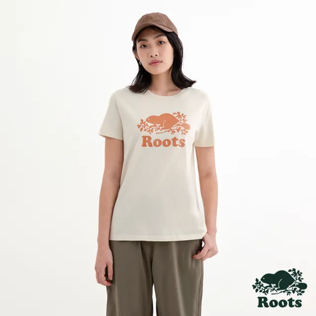 【Roots】Roots 女款-經典海狸LOGO短袖上衣(多色可選)