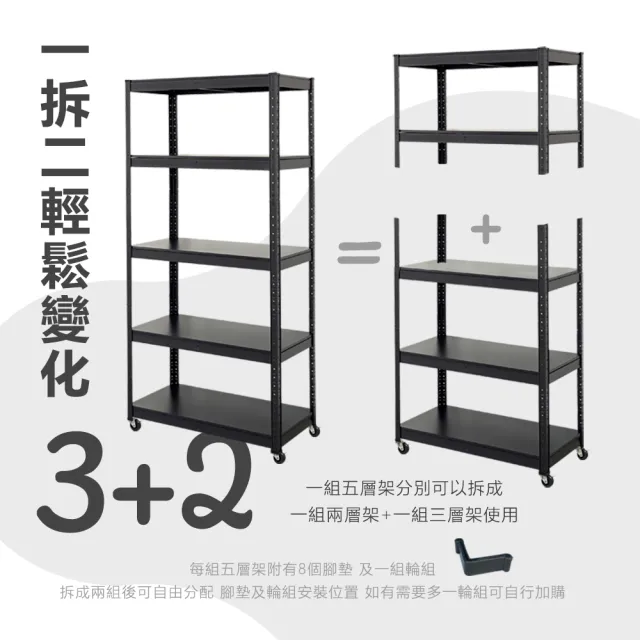 【居家cheaper】40X120x224CM免螺絲五層角鋼架-附輪組(廚房架 置物架 層架 鐵架 倉儲架 收納架 鞋架)