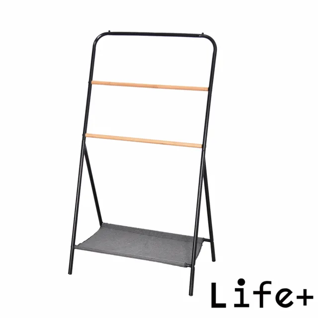 【Life+】日式簡約多功能落掛衣架/衣帽架/床頭置物架(A型掛衣架 曬衣架 衣架 吊衣架 衣服收納)
