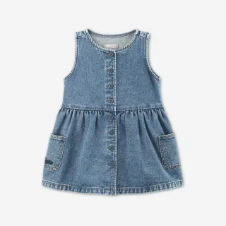 【Roots】Roots 小童-DENIM TANK 洋裝(藍色)