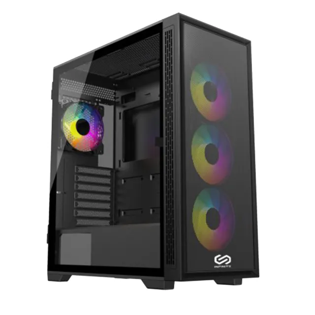 【微星平台】i3四核GeForce RTX 3050 Win11{八陣陣法II W}電競機(I3-14100F/H610/16G D4/1TB)