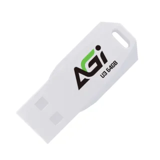【AGI亞奇雷】UP138 64GB USB 3.2 Gen 1 隨身碟(白色)