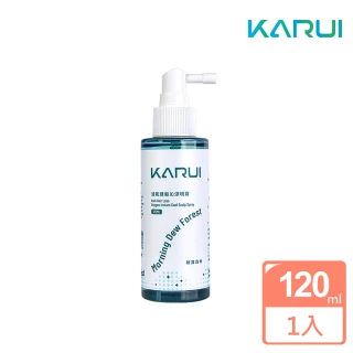 【Karui 卡洛伊】健髮頭皮涼感噴霧120ml(沁涼控油、髮香整天、安全帽族最愛、炎熱救星)