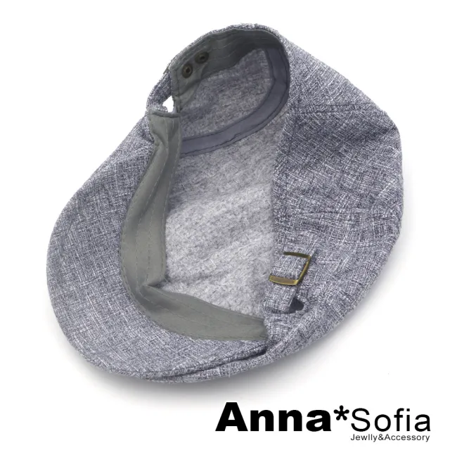 【AnnaSofia】鴨舌帽明星潮帽貝蕾帽狩獵帽報童帽小偷帽-棉麻感格編 現貨(麻灰系)