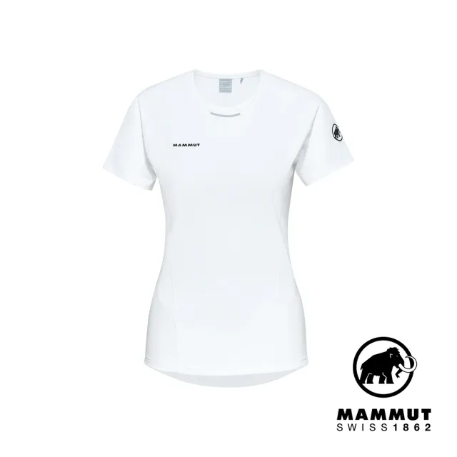 【Mammut 長毛象】Aenergy FL T-Shirt 輕量抗菌短袖排汗衣 白色 女款 #1017-05020