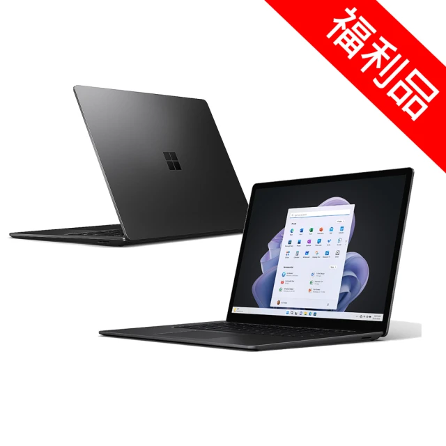 Microsoft 微軟Microsoft 微軟 A級福利品 15吋i7輕薄觸控筆電(Surface Laptop5/i7-1255U/16G/512G/W11-霧黑)