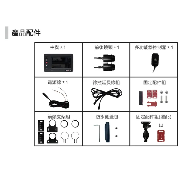 【AMBER 銨鉑】AD1S 全機防水機車行車紀錄器SONY星光夜視(#全機防水 #SONY #兩年保固 #64G記憶卡)