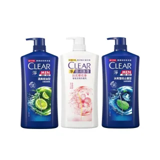 【CLEAR 淨】去屑系列洗髮乳1200ml(日式櫻花香/冰爽薄荷止癢/清爽控油)