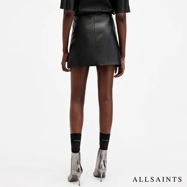 【ALLSAINTS】RENAI 中腰羊皮短裙 W020RB(常規版型)