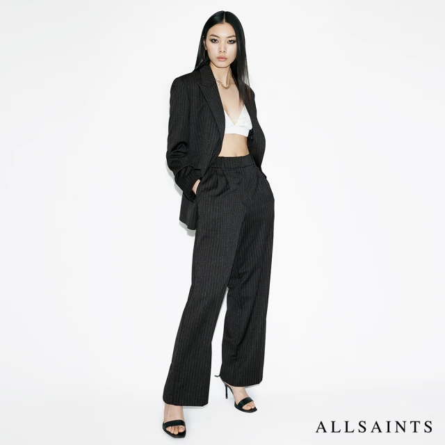 ALLSAINTS AVERIE 俐落條紋西裝寬褲 W008