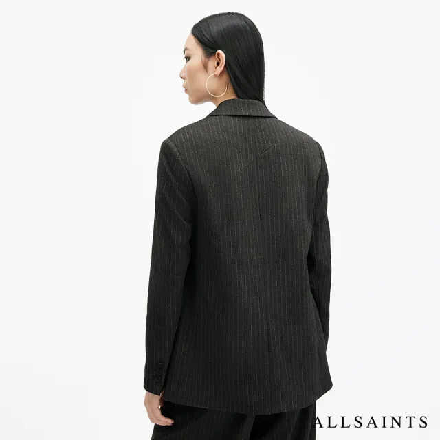 【ALLSAINTS】AVERIE 俐落條紋西裝寬褲 W008QB(舒適版型)