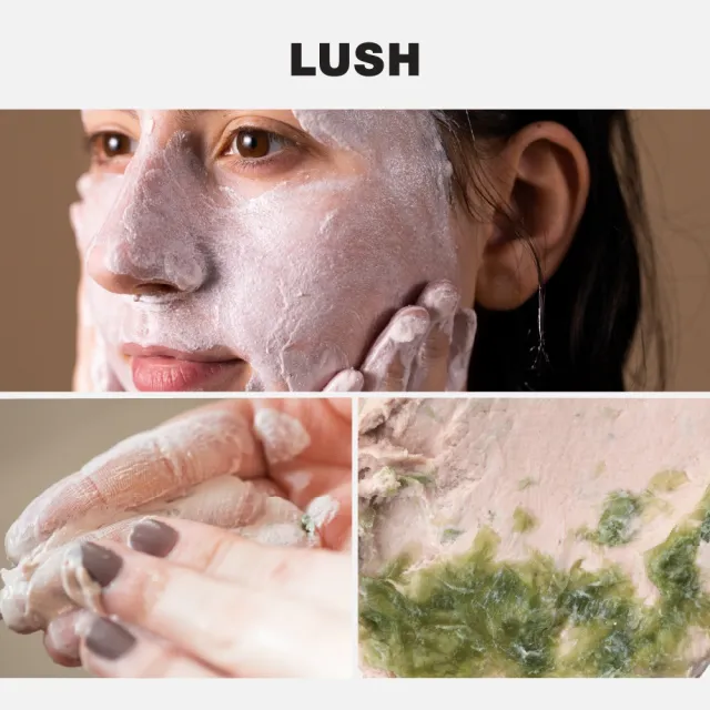 【LUSH 嵐舒】海藻壽司洗面膏 100g(吸附多餘油脂/深層潔淨/去角質)