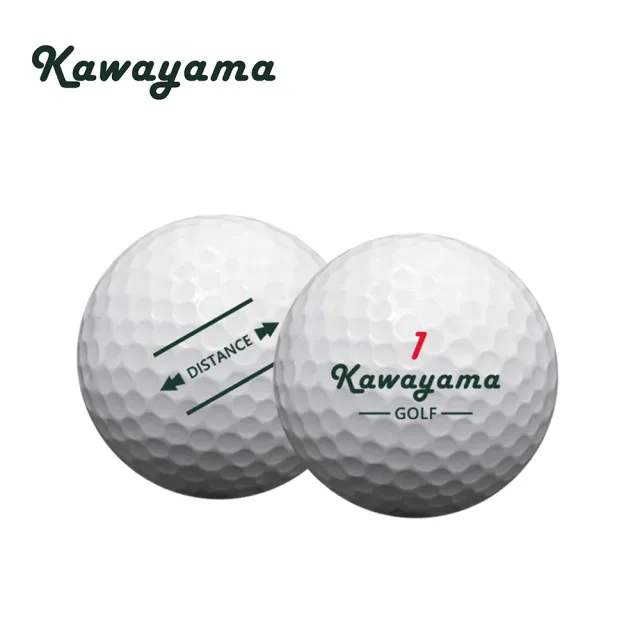 台灣製Kawayama GOLF川山高爾夫球-桿桿好系列-2層球(1條3顆)