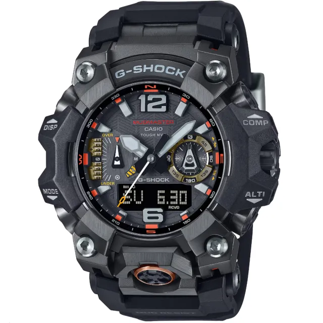 【CASIO 卡西歐】卡西歐G-SHOCK MUDMASTER 碳纖維運動錶-黑(GWG-B1000EC-1A 台灣公司貨)