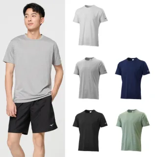 【MIZUNO 美津濃】二件組 男 短袖T恤 運動上衣 吸濕排汗速乾 網路獨賣款 J2TAB506XXL
