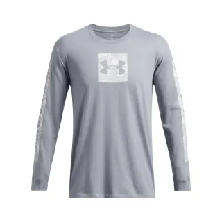 【UNDER ARMOUR】UA官方直營 男 CAMO BOXED SPORTSTYLE 長袖T-Shirt_1366464-035(灰色)
