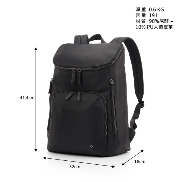 【Samsonite 新秀麗】Mobile Solution ECO抗菌防潑水輕量多功能筆電後背包15.6吋(多色可選)