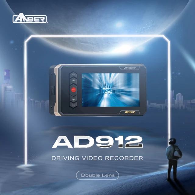 【AMBER 銨鉑】AD912旗艦款 全機防水機車行車紀錄器含主機固定配件組(#全機防水 #SONY #兩年保固 #GPS)