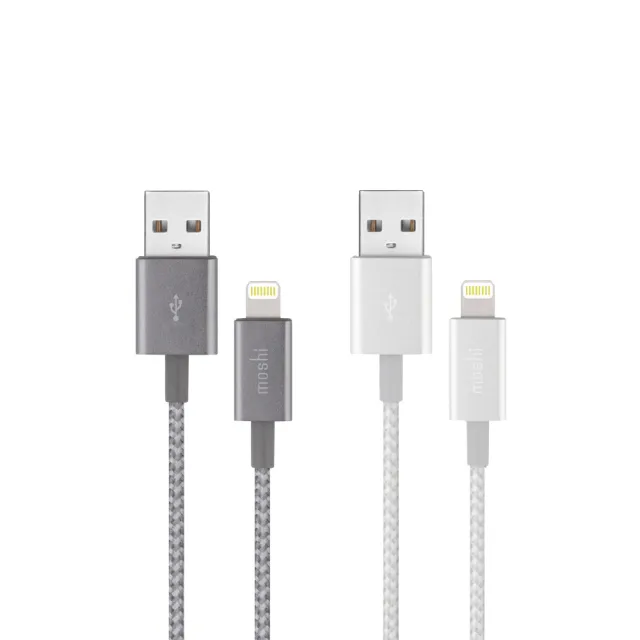 【moshi】Integra Lightning to USB-C 充電線/編織傳輸線(1.2m iPhone充電線)