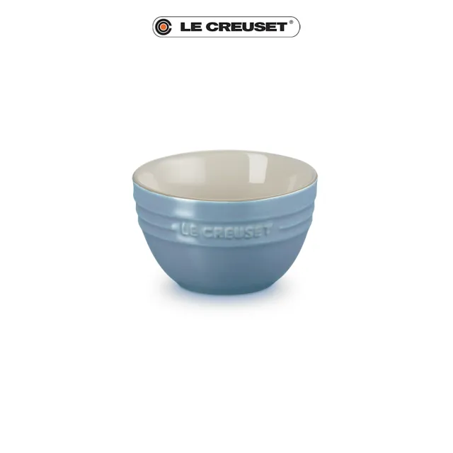 【Le Creuset】瓷器韓式飯碗10cm(礦石藍)