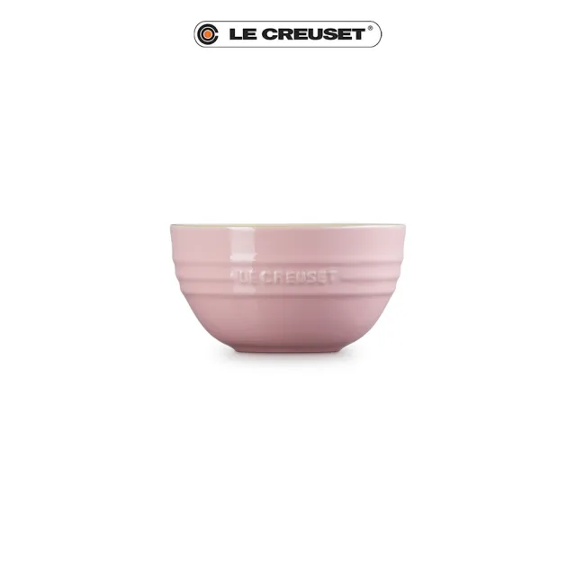 【Le Creuset】瓷器韓式飯碗(亮粉)