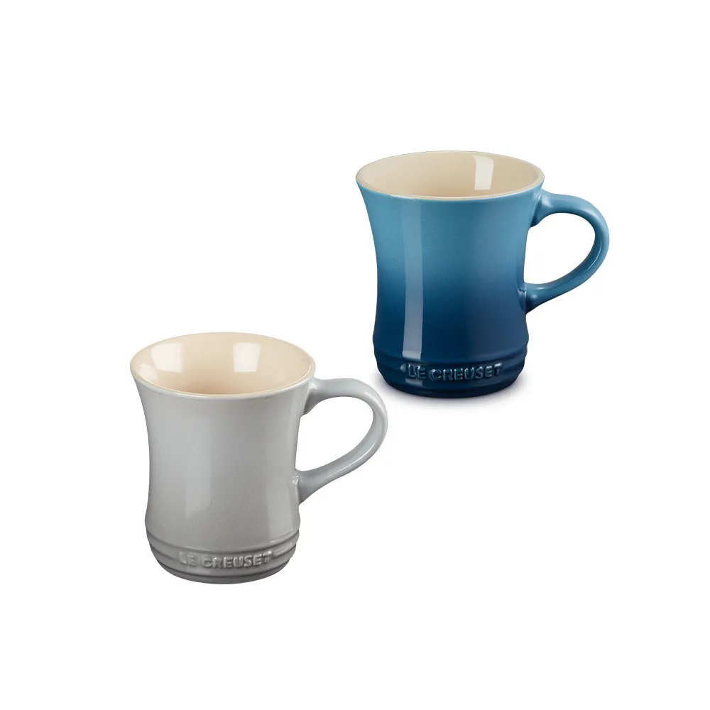 【Le Creuset】瓷器小馬克杯290ml(水手藍/迷霧灰)