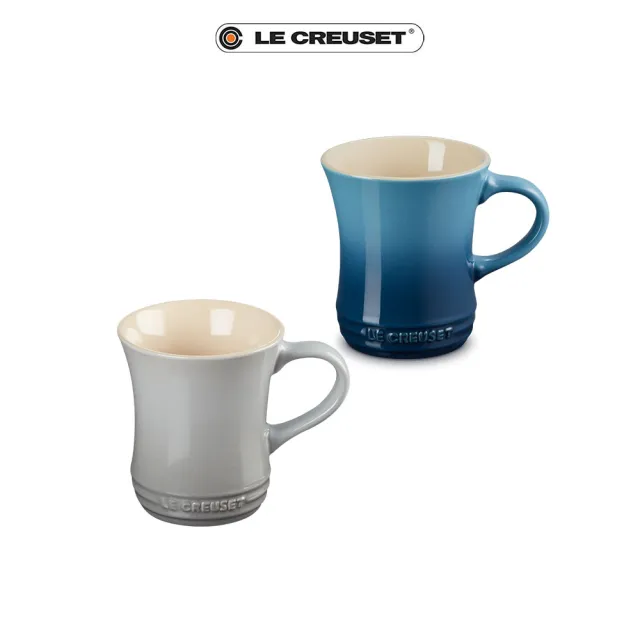 【Le Creuset】瓷器小馬克杯290ml(水手藍/迷霧灰)