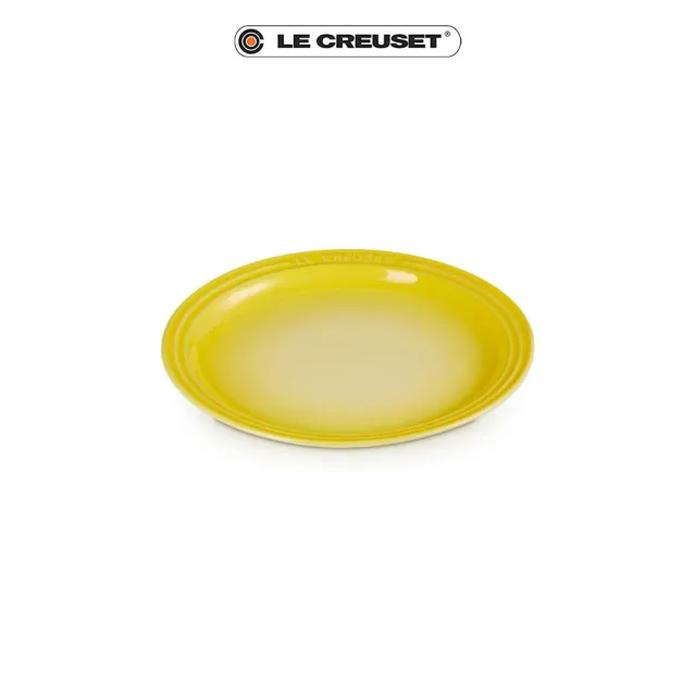 【Le Creuset】瓷器圓盤19cm(閃亮黃)