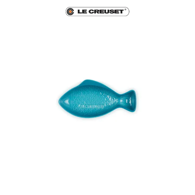 【Le Creuset】瓷器鮮魚盤-小(加勒比海藍)