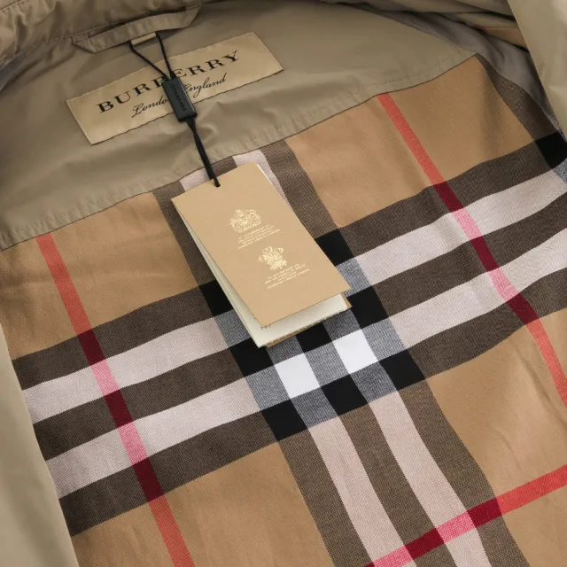 【BURBERRY 巴寶莉】經典格紋風衣外套 帽子可拆(多款多色選)