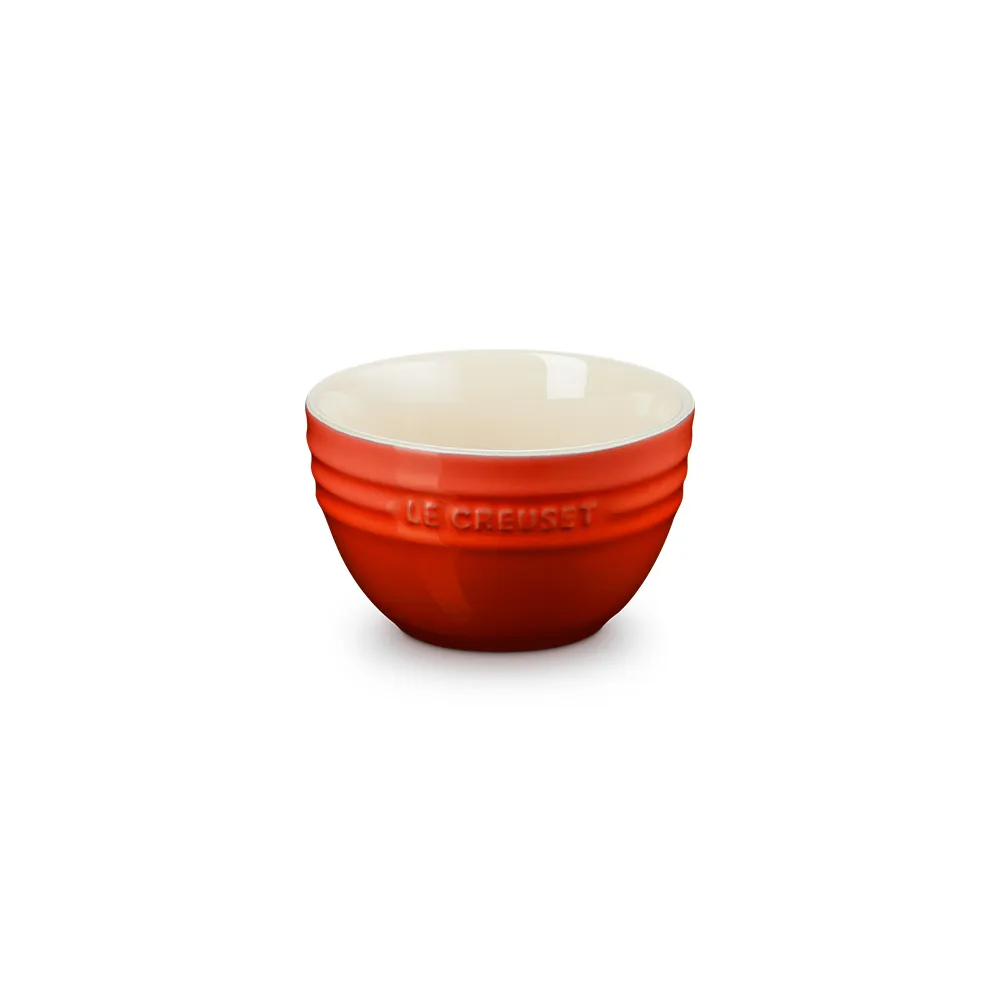 【Le Creuset】瓷器韓式飯碗10cm(櫻桃紅)