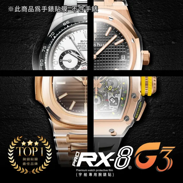 【RX8-G3】第7代保護膜 HUBLOT宇舶錶 膠帶款 系列貼膜 含鏡面、外圈(不含手錶)