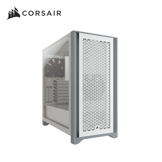 CORSAIR 海盜船 4000D-白 AIRFLOW 鋼化玻璃 ATX 機殼