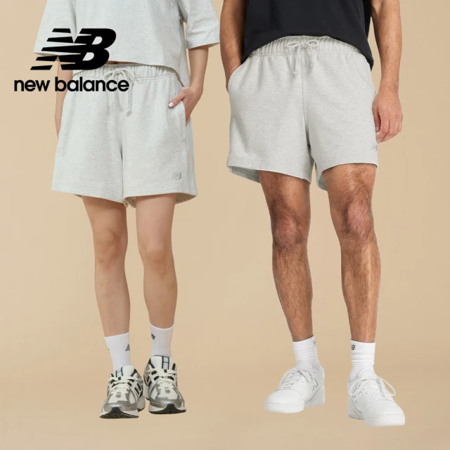 NEW BALANCE NB 棉質短褲_男性_藍/淺灰色_MS41511AHH_MS41511HEB(美版 版型偏大)