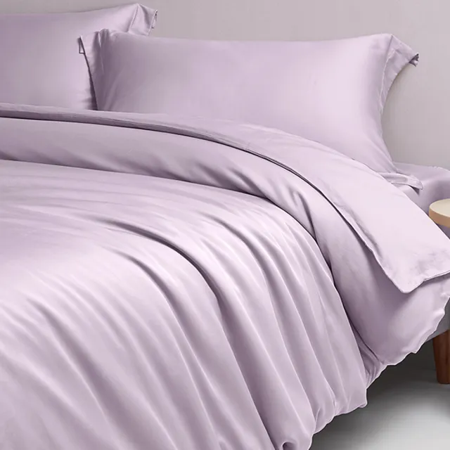 【A-nice】100%天絲鋪棉兩用被套床包枕套組(雙人/加大 素色經典6600系列 60支)