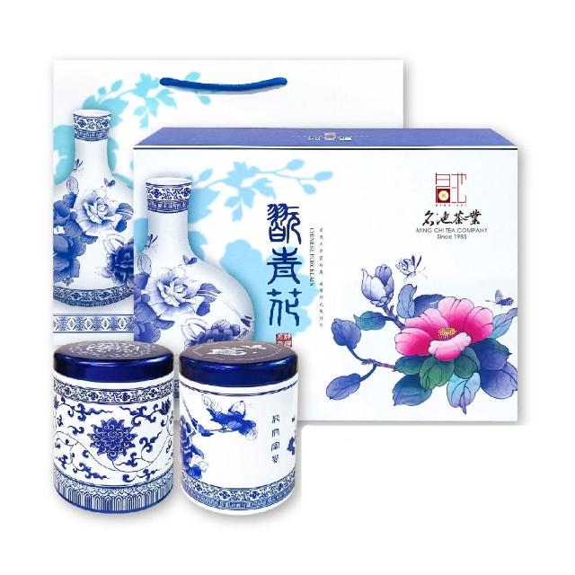 【名池茶業】翫青花梨山高冷烏龍茶葉禮盒75gx2(附提袋)