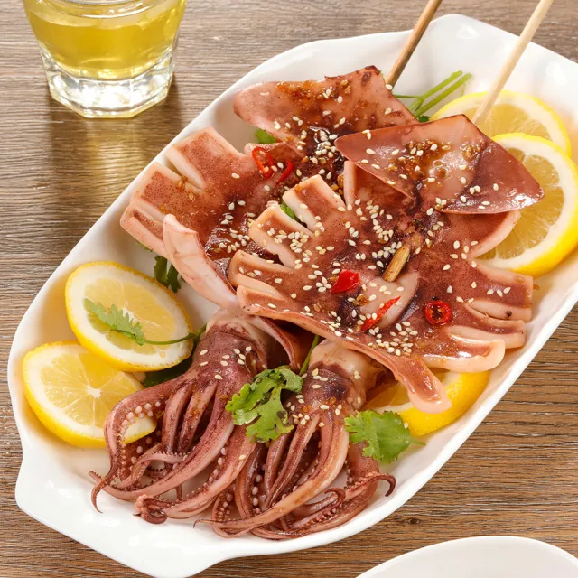 【華得水產】阿根廷魷魚4包組(1包2入-總共450-500g)