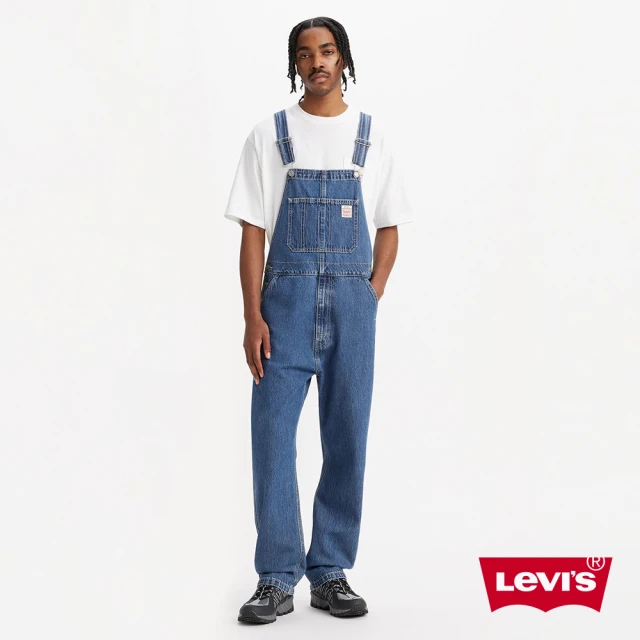 LEVIS 官方旗艦 Workwear工裝系列 男款 OVERALL工裝吊帶丹寧牛仔褲 人氣新品 79107-0027