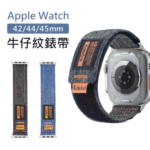 Nawies Apple Watch 42/44/45mm 丹寧牛仔紋錶帶