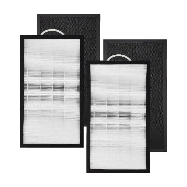 【RENZA】適用 LUFTRUM 瑞際 BC600 電漿除菌空氣清淨機 雷神清淨機(HEPA濾網+活性碳濾網 濾芯 濾心)